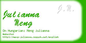 julianna meng business card